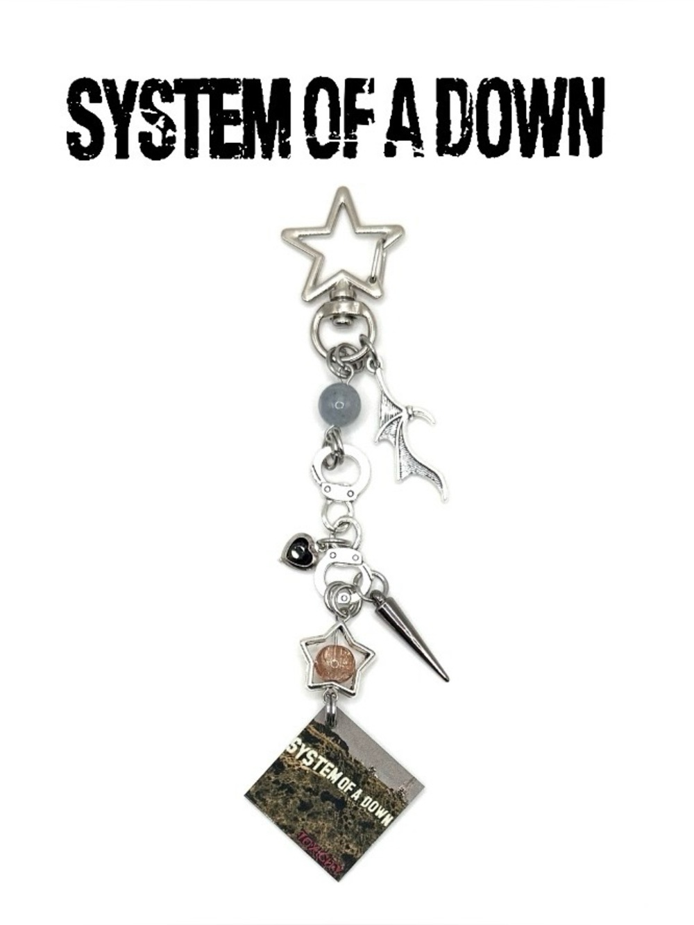 System of a Down Toxicity Keychain | Purse Charm
